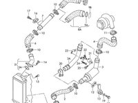 Furtun intercooler, supraalimentare Seat Cordoba 2002-2009, Ibiza 2002-2008, Skoda Fabia 2007-2015, Fabia 1999-2007, Roomster 2006-, Vw Fox 2005-, Polo 2005-2009, diametru 50 mm, cauciuc, scurt, RapidAuto 6913PT-1