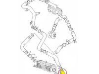 Furtun intercooler, supraalimentare Seat Cordoba 1999-2002, Cordoba 1993-1999, Ibiza 1993-1999, Ibiza 1999-2002, Inca 1995-2003, Leon 1999-2005, Toledo 1999-2005, diametru 62/51 mm, cauciuc, RapidAuto 6722PT-4