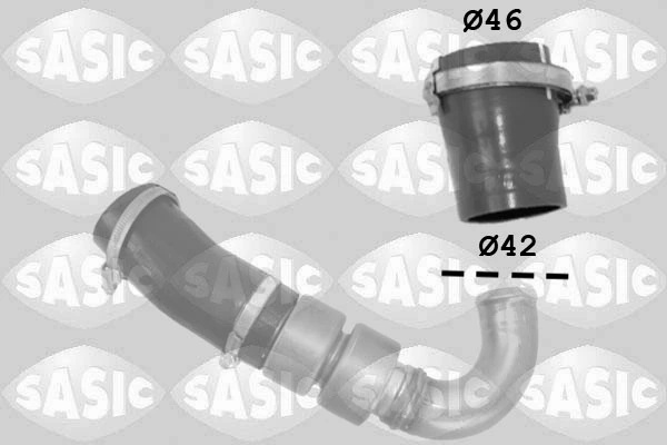 Furtun intercooler/turbo Intercooler Sasic FORD GRAND C-MAX (DXA/CB7, DXA/CEU) 2010-2019 - 3336230