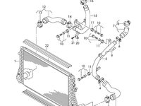 Furtun intercooler Volkswagen Passat B7 (365) Variant 2011 2.0 TDI OEM 1K0145832AA