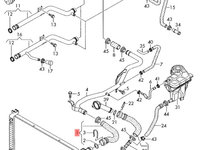 Furtun lichid racire motor audi A4 8E 2006 2007 2.0 TDI BLB OEM 8E0121101AA