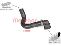Furtun radiator 2420060 METZGER pentru Audi A3 Vw Golf Vw Rabbit Skoda Octavia Vw Passat Vw Jetta Vw Vento Vw Bora Skoda Superb
