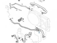 Furtun radiator Opel Vectra B 1995-1999, Vectra B 1999-2002, diametru 18/32/32 mm, cauciuc, RapidAuto 5517PW-1