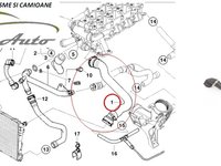 FURTUN RADIATOR SUPERIOR STANGA ORIGINAL BMW E39