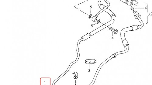 Furtun servodirectie original VAG cod 6Q1423893Q,nou