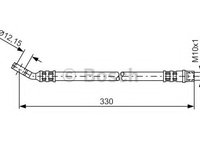 Furtun supracurgere combustibil 1 987 476 365 BOSCH pentru Opel Vectra Opel Signum