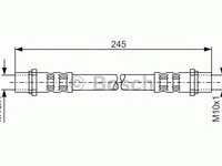 Furtun supracurgere combustibil 1 987 476 904 BOSCH pentru Opel Astra Chevrolet Meriva