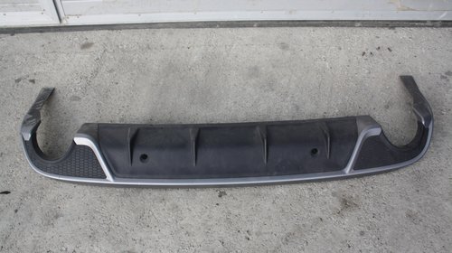 Fusta prelungire spoiler bara fata R Design Volvo V40 II CC 2012-2016, cu gauri de senzori