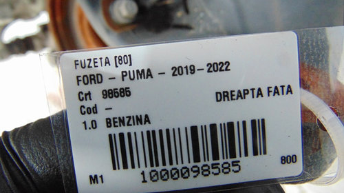 Fuzeta dreapta fata Ford Puma 2019-2022 motor 1.0 benzina .