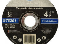 G-G78201 Disc pentru taiere inox 115x1.0x22mm