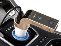 G7 gold - New Carkit Wireless Bluetooth Hands-free Modulator USB, SD