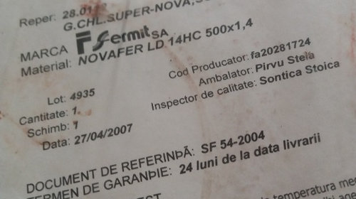 Garnitura chiulasa DACIA Solenza Super nova 1,4 MPI . FERMIT RM. SARAT.