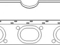 Garnitura, galerie evacuare BMW 7 limuzina (E38), BMW 5 limuzina (E39), BMW 5 Touring (E39) - TOPRAN 501 275