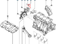 Garnitura pompa de ulei, Renault Clio IV, BHML, Original 7703065126