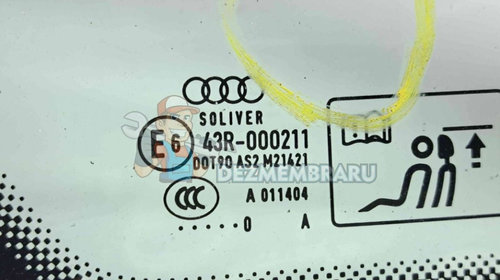 Geam caroserie fix stanga Audi A8 (4H) [Fabr 2010-2017] OEM