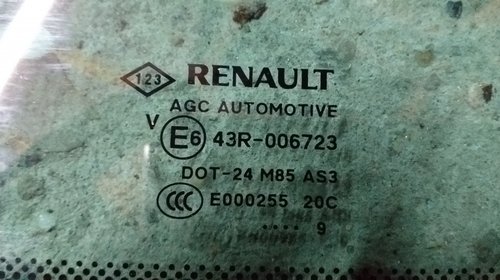 Geam fix dreapta spate Renault Megane 3 coupe 2009