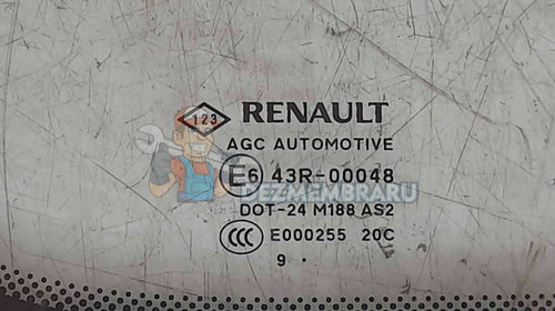 Geam fix usa stanga spate RENAULT Megane 3 Coupe [Fabr 2010-2015] OEM