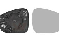 Geam oglinda exterioara cu suport fixare Citroen C4 Picasso, 06.2013-, Dreapta, incalzita, geam convex, cromat, cu functie detectie unghi mort, View Max