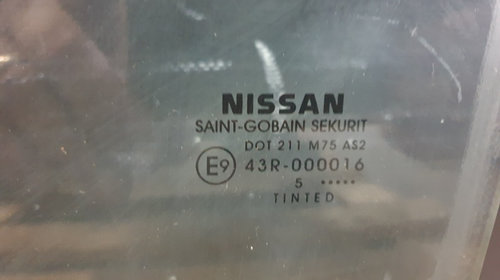 Geam usa stanga fata Nissan Pathfinder 2.5 D 2007