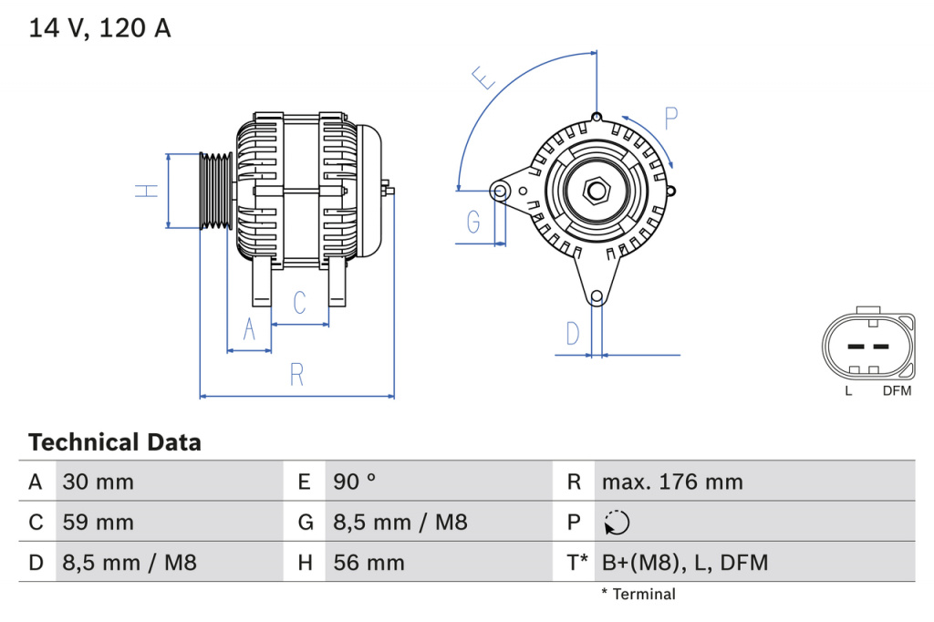 Generator / Alternator (0 986 042 830 09