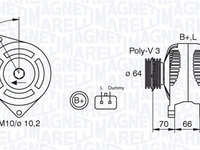 Generator / Alternator (063310506010 MAGNETI MARELLI) DACIA,RENAULT