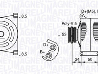 Generator / Alternator (063377006010 MAGNETI MARELLI) ALFA ROMEO,FIAT,LANCIA