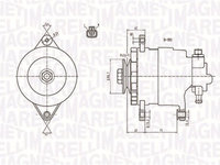 Generator / Alternator (063731172010 MAGNETI MARELLI) OPEL