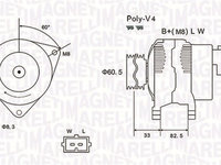 Generator / Alternator (063731317010 MAGNETI MARELLI) FORD