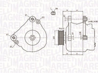 Generator / Alternator (063731402010 MAGNETI MARELLI) VW