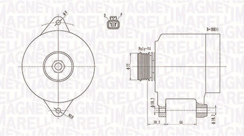Generator / Alternator (063731409010 MAGNETI 