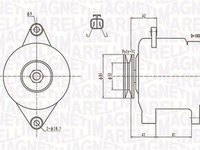 Generator / Alternator (063731615010 MAGNETI MARELLI) NISSAN
