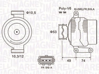 Generator / Alternator (063731638010 MAGNETI MARELLI) FORD,JAGUAR