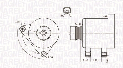 Generator / Alternator (063731674010 MAGNETI 