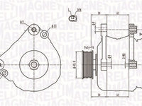 Generator / Alternator (063731729010 MAGNETI MARELLI) SEAT,SKODA,VW