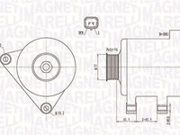 Generator / Alternator (063731741010 MAGNETI MARELLI) Citroen,PEUGEOT