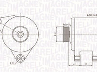Generator / Alternator (063731747010 MAGNETI MARELLI) OPEL