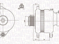 Generator / Alternator (063731899010 MAGNETI MARELLI) OPEL,VAUXHALL