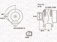 Generator / Alternator (063731905010 MAGNETI MARELLI) BMW