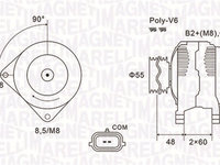 Generator / Alternator (063731974010 MAGNETI MARELLI) RENAULT