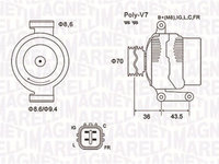 Generator / Alternator (063731980010 MAGNETI MARELLI) HONDA