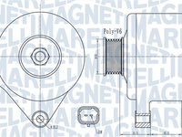 Generator / Alternator (063732015010 MAGNETI MARELLI) Citroen,PEUGEOT