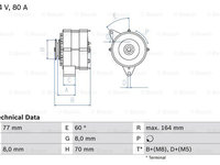 Generator / Alternator (0986034110 BOSCH) BMW