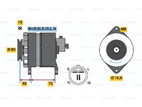 Generator / Alternator (0986041781 BOSCH) CHEVROLET,OPEL,VAUXHALL