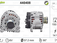 Generator / Alternator (440408 VALEO) AUDI