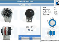 Generator Alternator 505 012 055 090 BV PSH