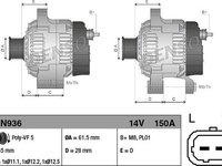 Generator / Alternator ALFA ROMEO 159 939 DENSO DAN936
