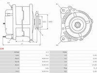 Generator / Alternator ALFA ROMEO 75 (162B_) Sedan, 05.1985 - 12.1992 AS-PL A4039