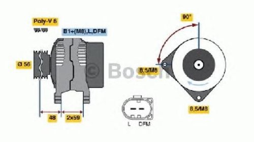 Generator / alternator AUDI A2 ( 8Z0 ) 02/200