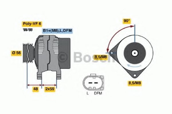 Generator / Alternator AUDI A4 Cabriolet (8H7, B6,