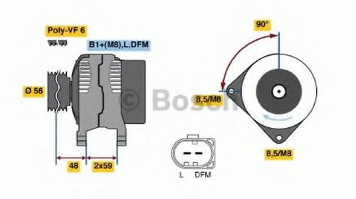 Generator / Alternator AUDI A4 limuzina (8D2,